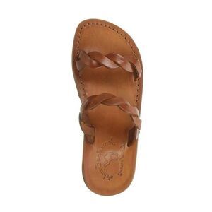 Women's Leather Braided Strap Joanna Jerusalem Sandals 10 US 41 EU - Men’s 8